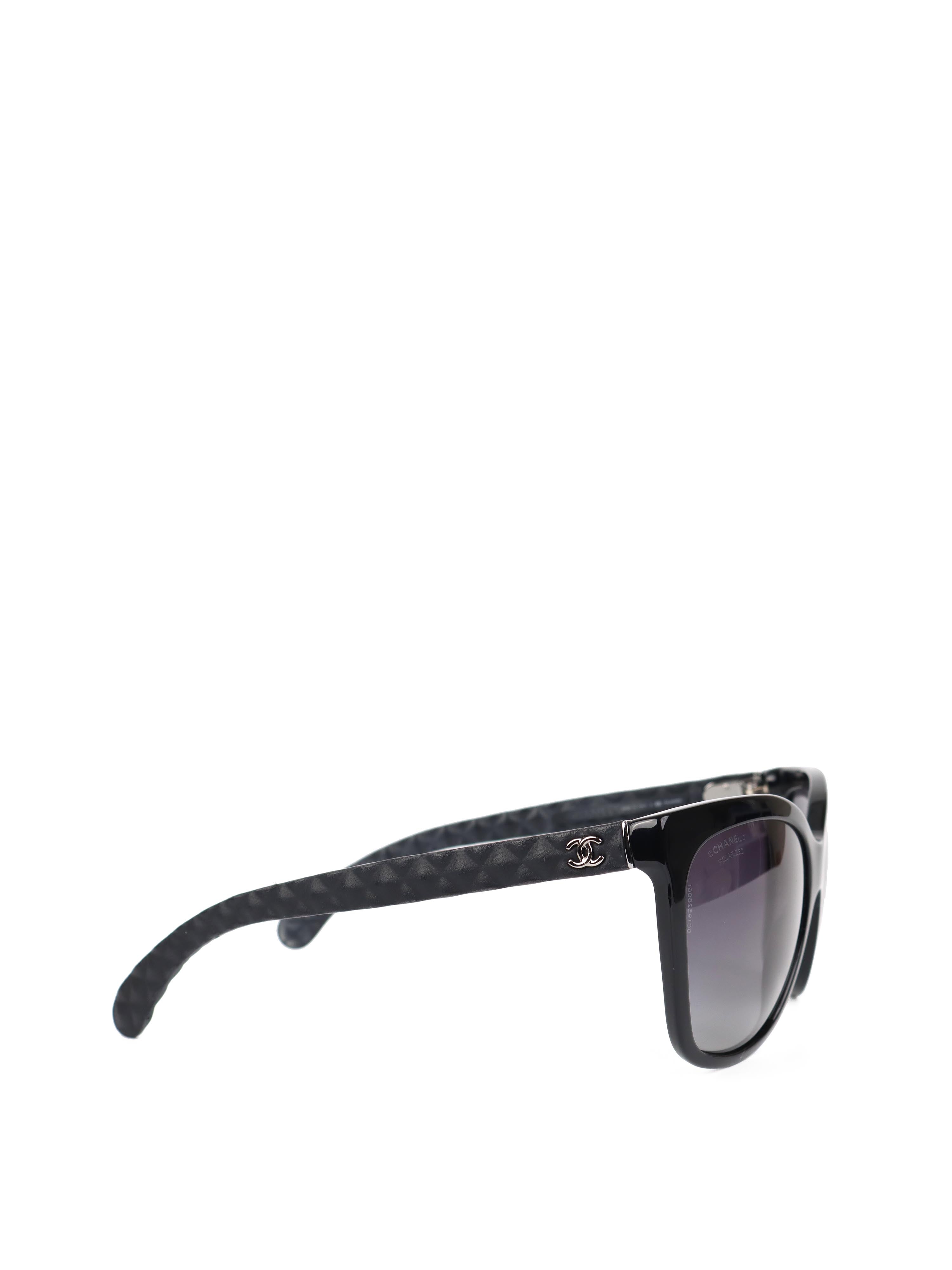 Chanel 5288Q Black Cat Eye Sunglasses for Women - Luxury Designer Shades for Beach, Driving & Fashion Outfits