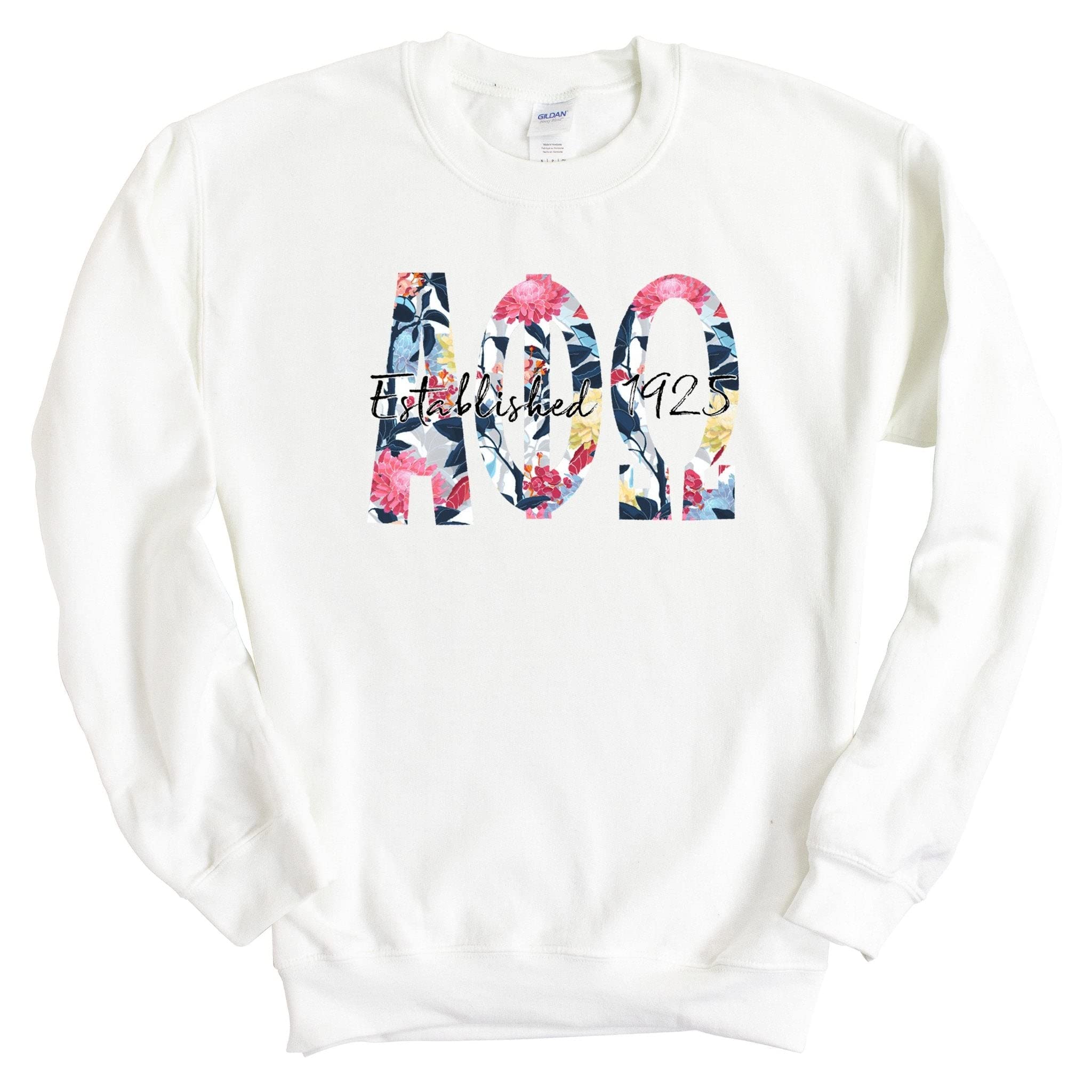 Alpha Phi Omega Marigold Sweatshirt - Fraternity Crewneck Pullover | Comfortable College Apparel for Greek Life Events & Campus Activities