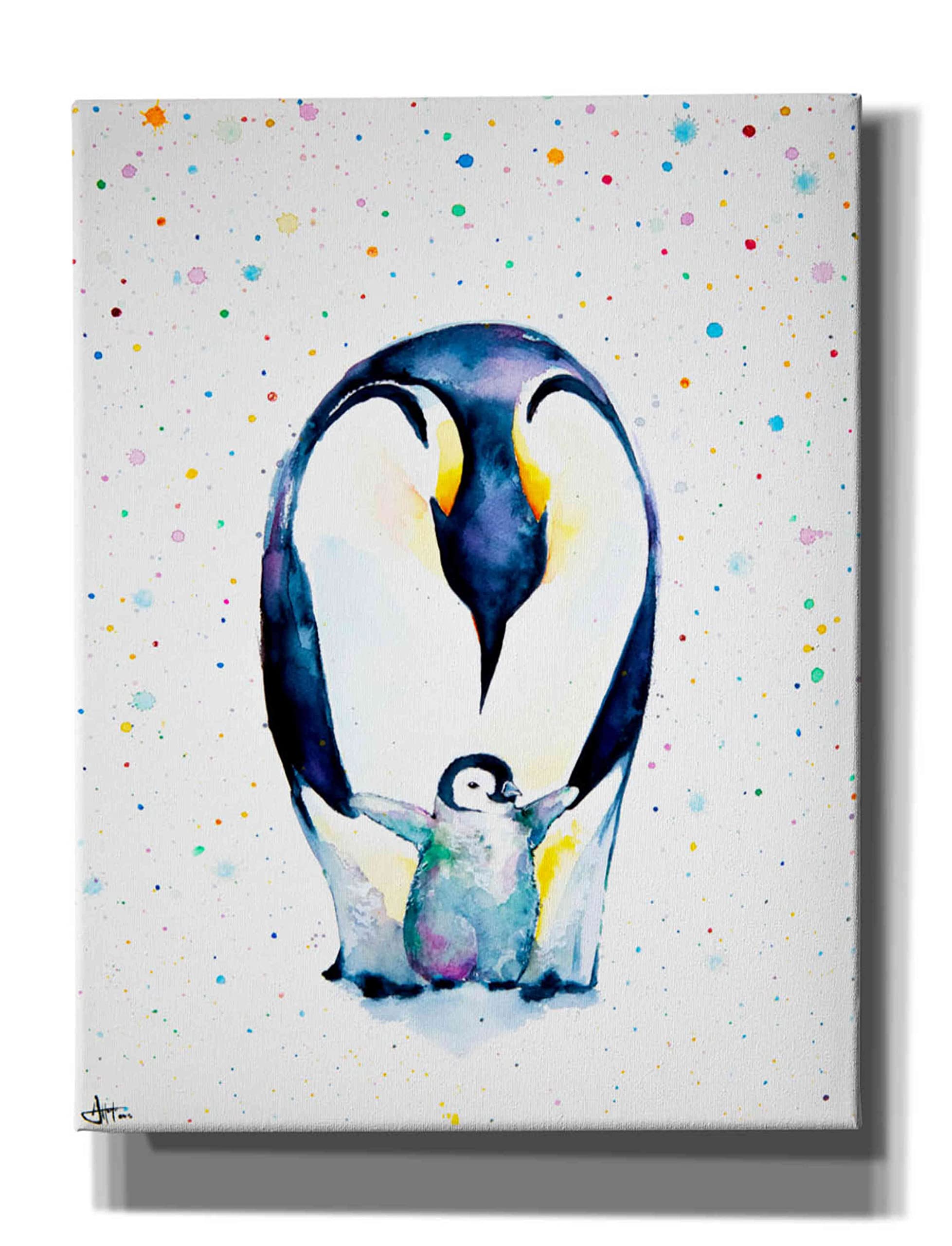 Little Steps by Marc Allante - Premium Giclee Canvas Wall Art Print 26x34 Inches - Perfect for Nursery, Kids Room Decor & Modern Home Wall Art