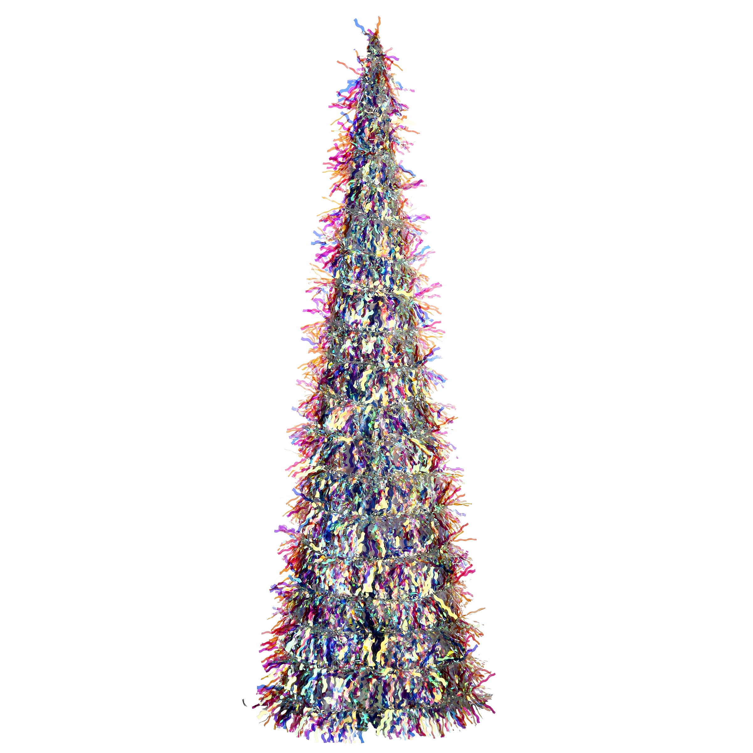 20 Inch Iridescent Cone Tree - Shimmering Holiday Decoration for Christmas, Home, Party & Festive Decor