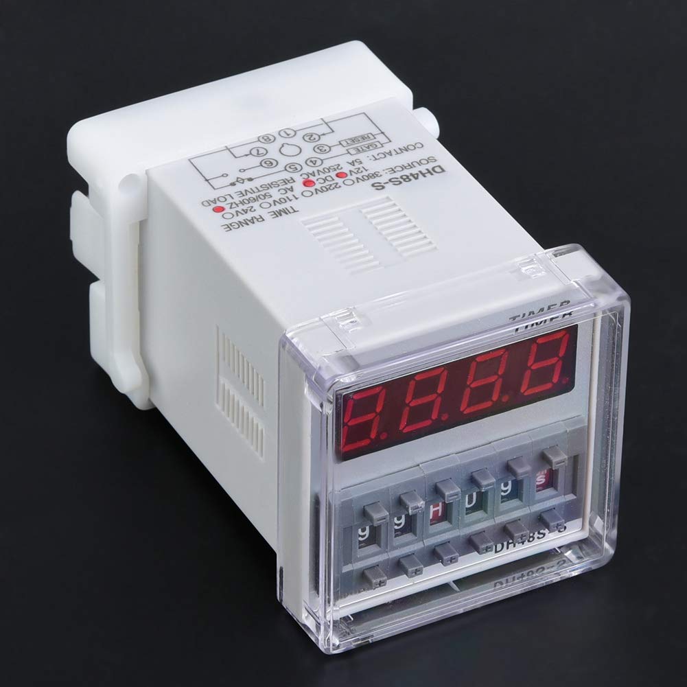 24V AC Programmable Timer with LCD Display - Multifunction Digital Timer Switch for 24V AC/DC Systems - Perfect for HVAC, Irrigation & Home Automation