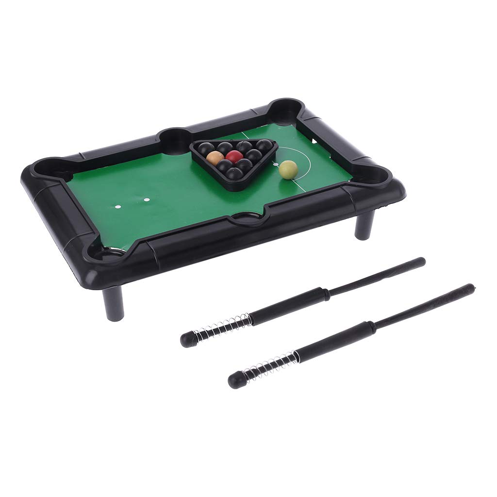 Q-XIAOKEAI Mini Desktop Pool Table - Portable Billiard Game Set for Kids & Adults - Fun Family Game Night & Office Break Entertainment