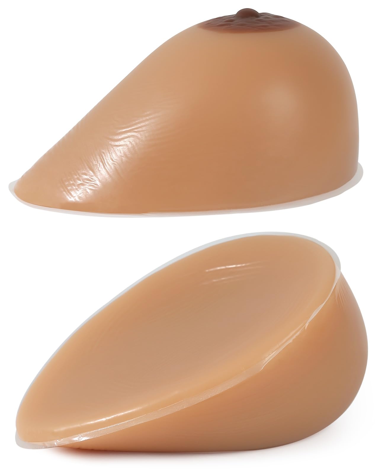 Vollence Silicone Breast Forms - Natural Looking Fake Boobs for Mastectomy, Transgender & Crossdressing - Comfortable Prosthesis for Daily Wear, Swimwear & Special Occasions