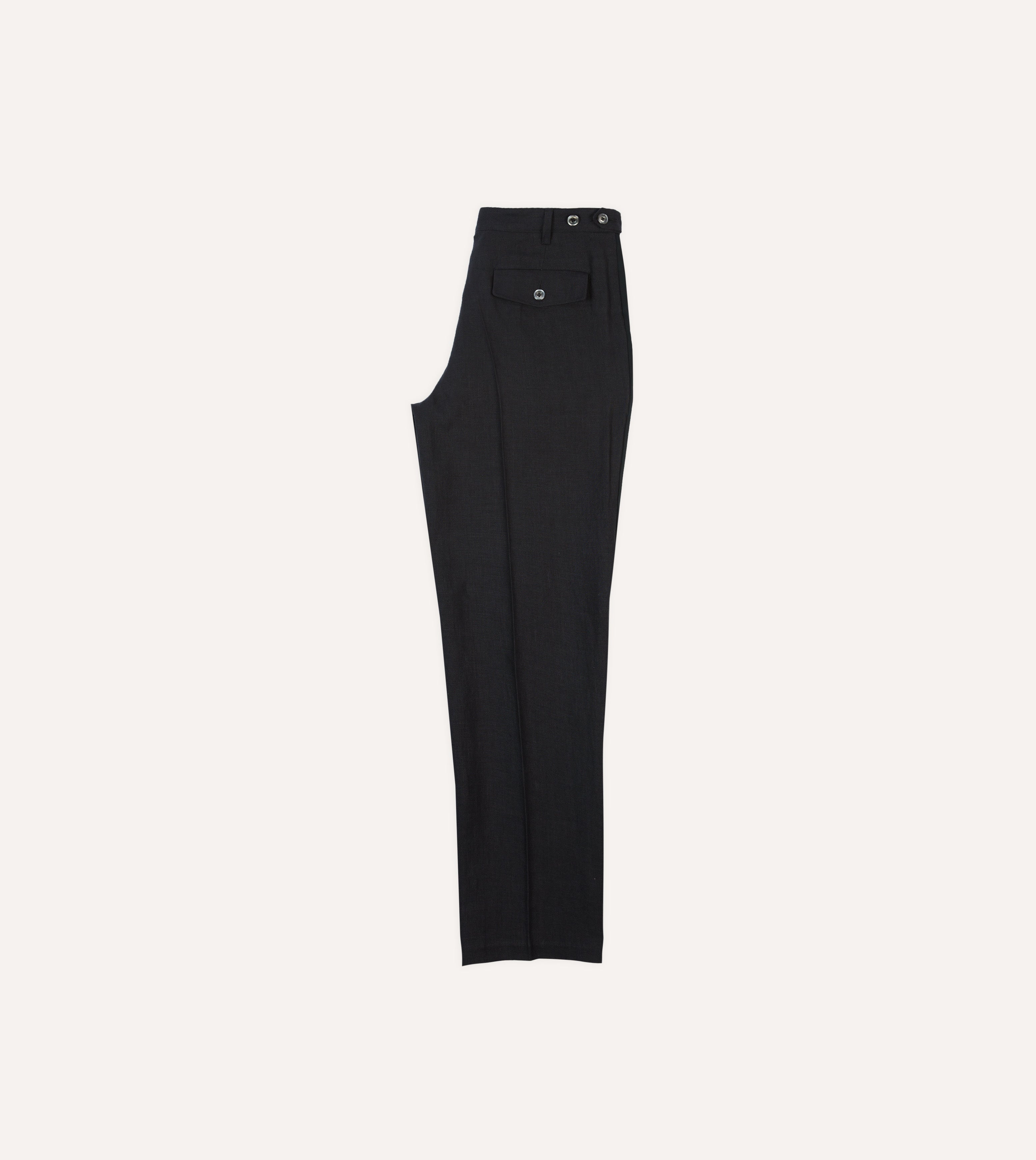 Black Linen Pants for Women - Comfortable Casual Dinner Trousers for Board Games Night, Party & Lounge Wear - Breathable & Stylish Summer Pants