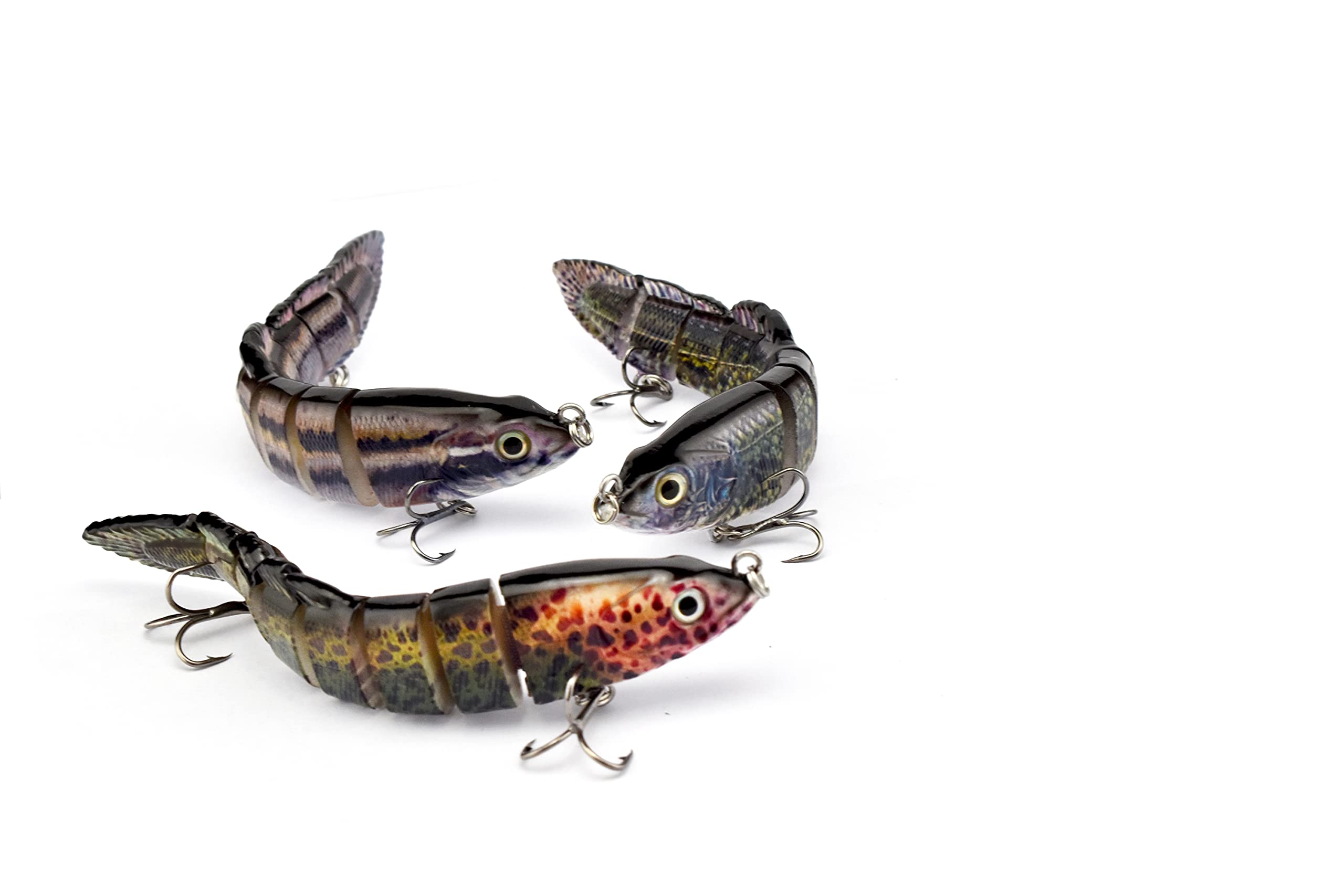 ODS Lifelike Multi-Jointed Loach Swimbait Fishing Lure with Sharp Hooks - Perfect for Freshwater & Saltwater Bass, Trout, and Pike Fishing