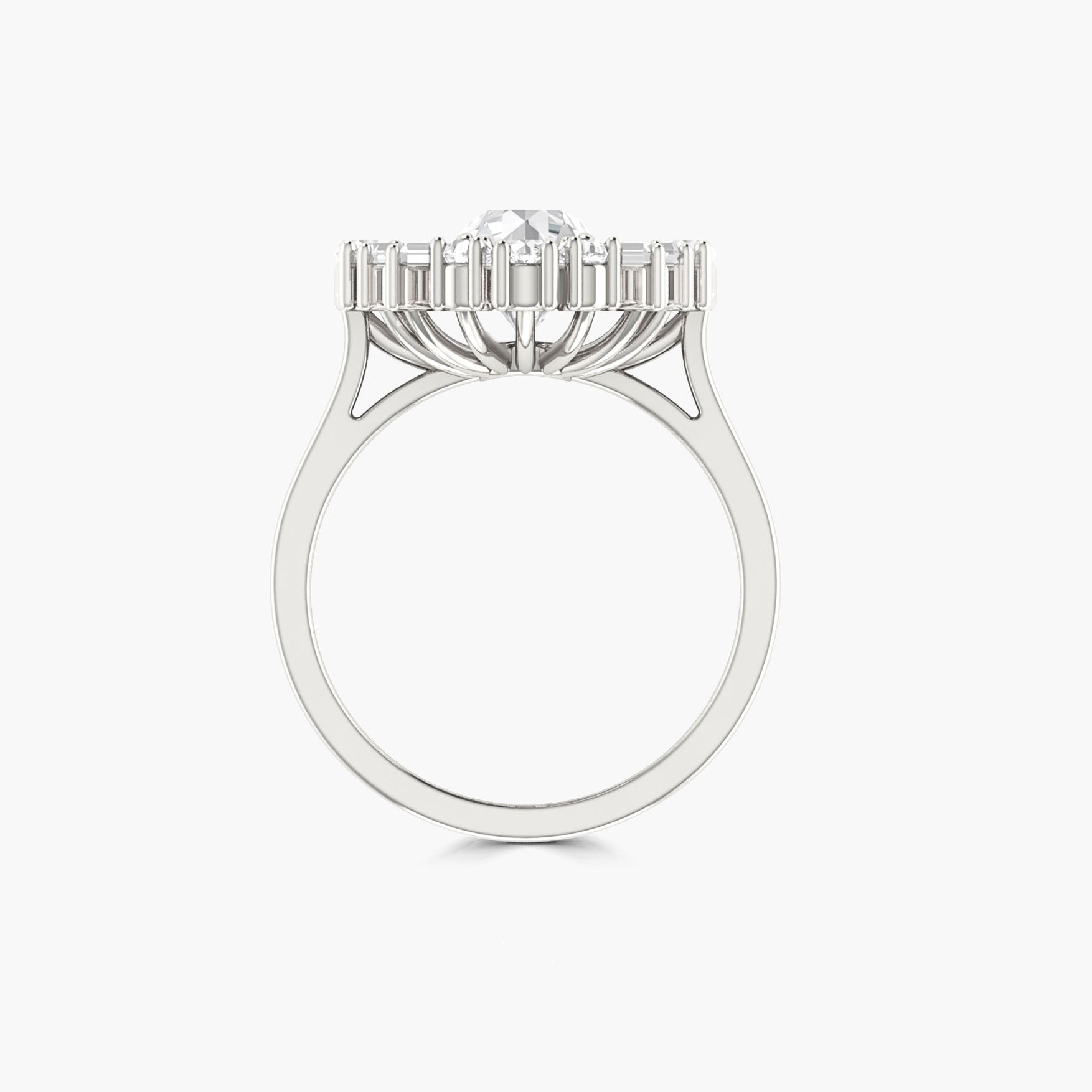 Stunning Round Cubic Zirconia Simulated Diamond Statement Ring for Women - Elegant Fashion Jewelry Gift for Wedding, Party & Special Occasions