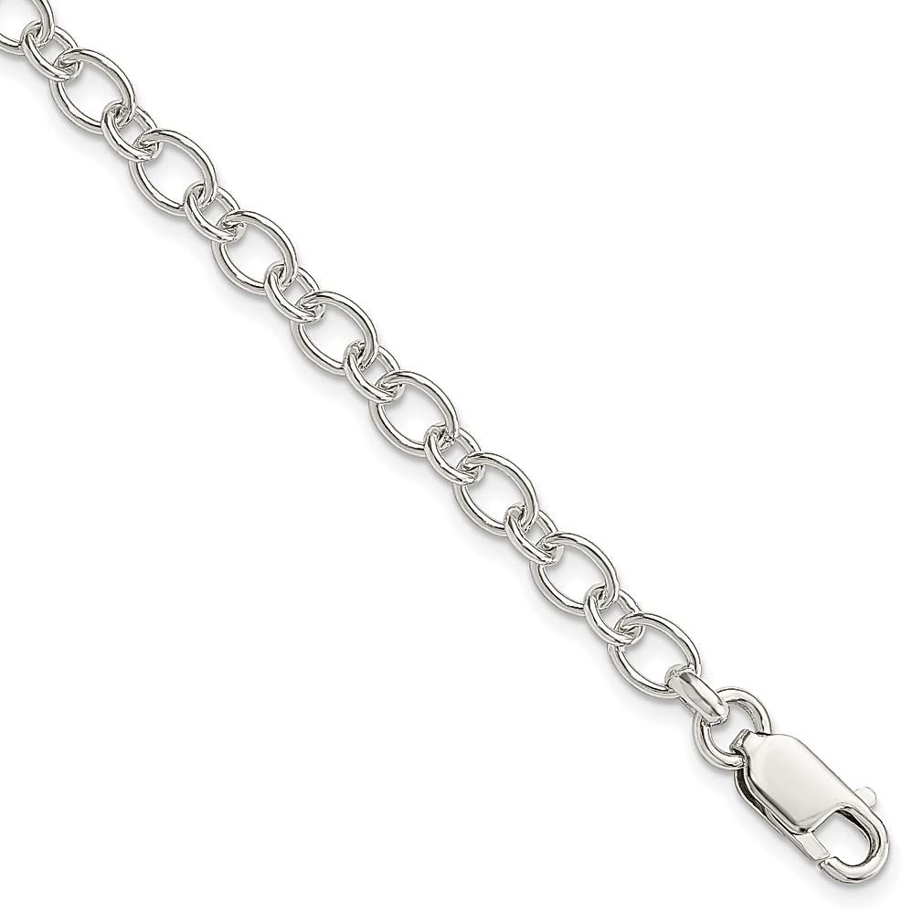925 Sterling Silver Bracelet 6.5 Inch Rolo Chain for Women - Elegant Fine Jewelry Gift for Her - Perfect for Birthdays, Anniversaries & Special Occasions