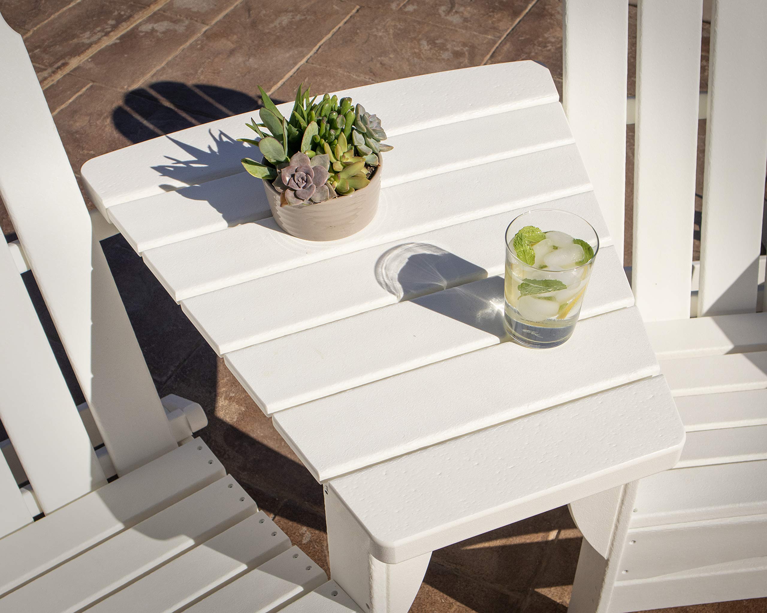 POLYWOOD® Outdoor Dining Table - Sunset Red, Weather-Resistant & Durable - Perfect for Patio, Deck, and Backyard Gatherings