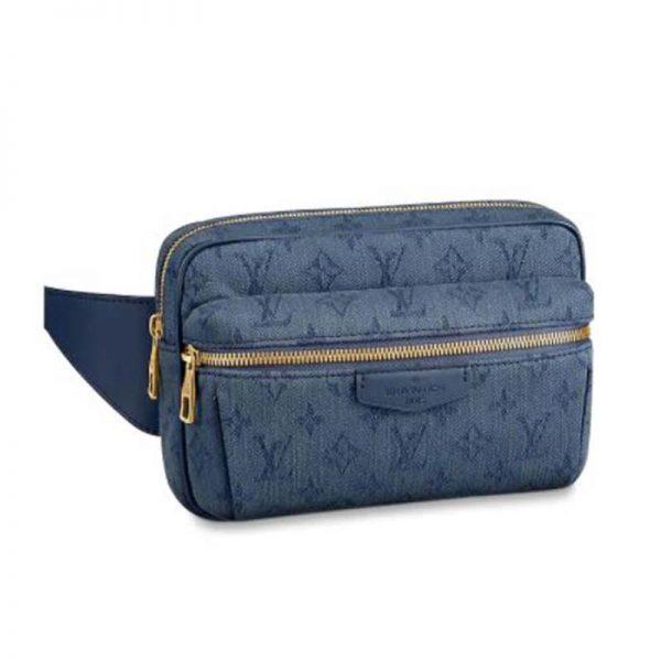 Louis Vuitton Monogram Denim Bumbag - Navy Blue Crossbody Bag for Men & Women | Perfect for Travel, Hiking, and Everyday Use