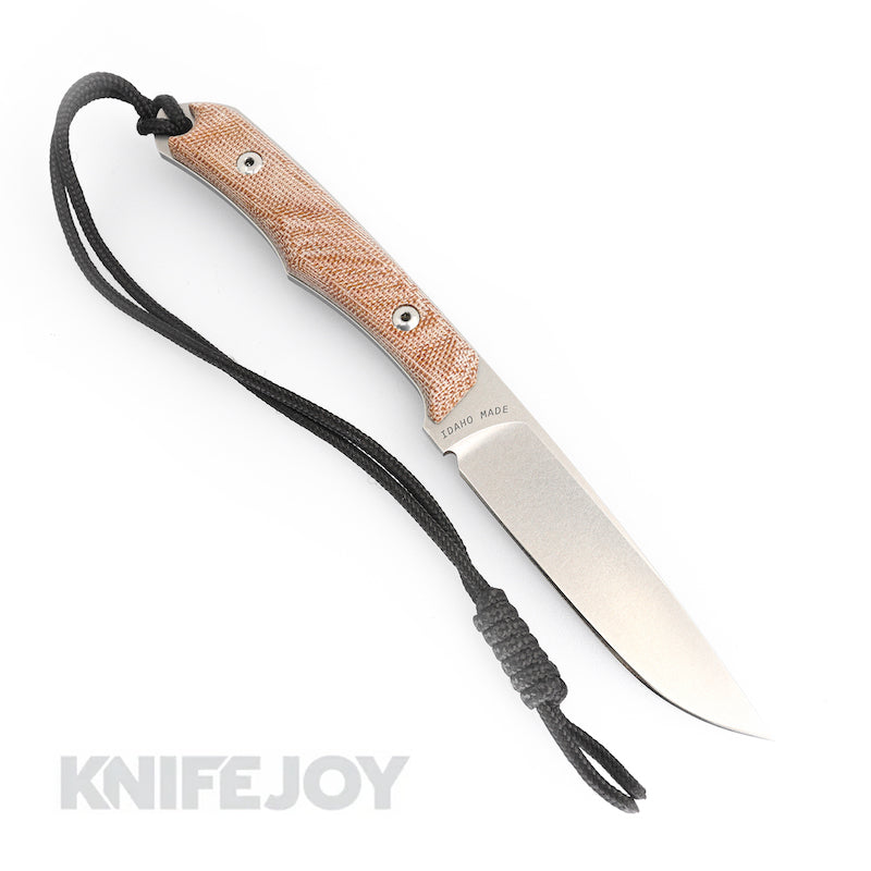 Chris Reeve Knives Inyoni Fixed Blade - Premium Hunting & Outdoor Knife with Natural Canvas Micarta Handles - Perfect for Camping, Bushcraft & Survival Adventures