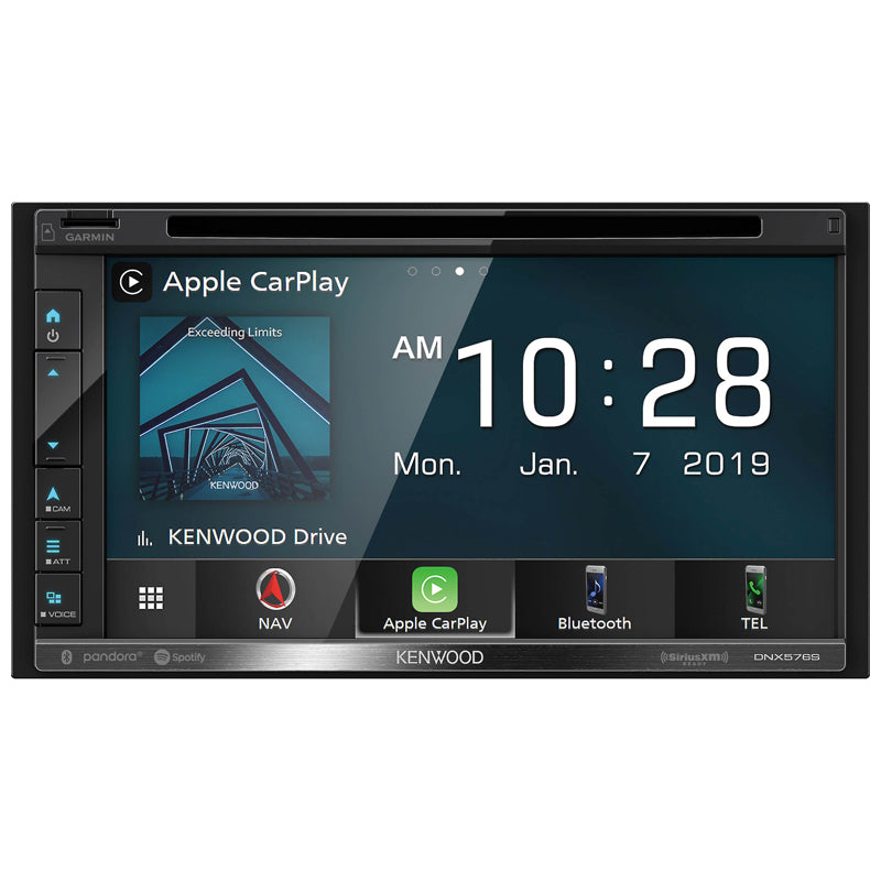 Kenwood DNX576S 7-Inch GPS Navigation System with Apple CarPlay & Android Auto - Perfect for Road Trips, Commuting, and Hands-Free Driving