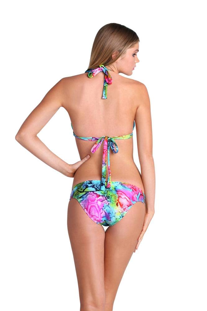 Luli FAMA Women's Sea Salt Angel Multi-Strings Full Coverage Bikini Bottom - Small | High Waisted Swimwear for Beach, Pool & Vacation | Sexy Comfortable Swim Bottom for Women