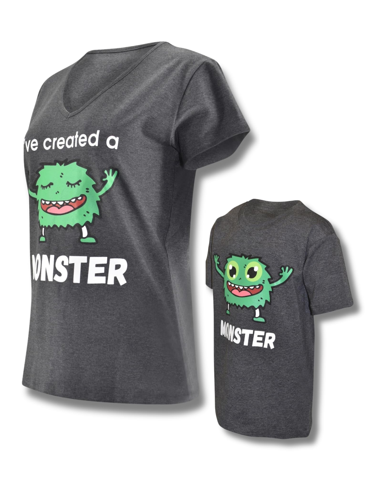 Stylish Monster Matching Mommy and Me Outfits - Cute Mom Daughter Shirts for Mothers Day & Family Photos - Mama Mini Matching Clothing Set for Casual Wear & Special Occasions