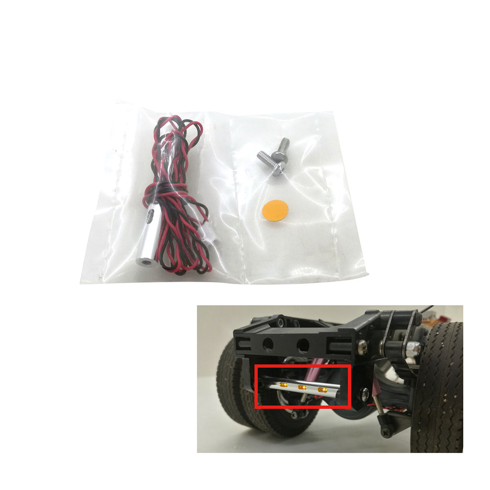 1/14 Scale Universal LED Taillight Upgrade Kit for Tamiya 56360 & 56323 RC Tractor Trucks - DIY Replacement Part for Enhanced Visibility in Night Racing & Off-Road RC Adventures