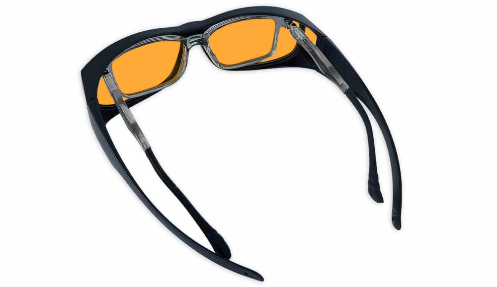 SunDown FITOVER Blue Light Blocking Glasses for Computer & Gaming - Reduce Eye Strain & Improve Sleep - Perfect for Office, Gaming & Nighttime Use