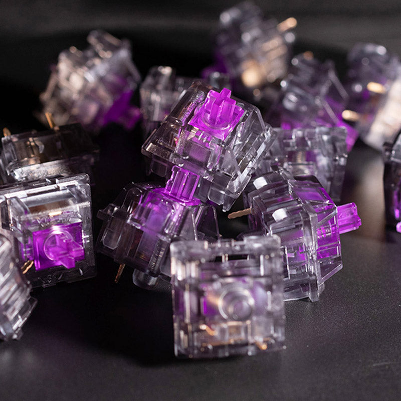 PIIFOX Dark Warbler Linear Mechanical Keyboard Switches - Smooth & Quiet for Gaming & Typing | Perfect for PC, Mac, and Custom Keyboards