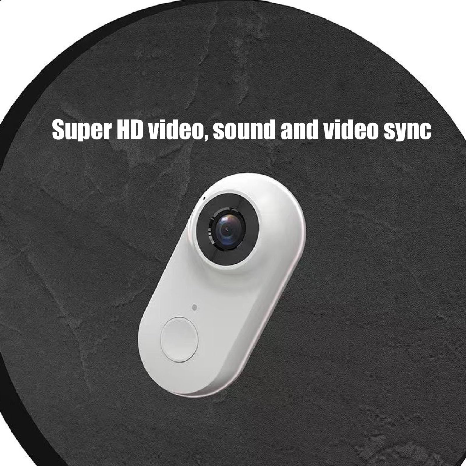Eujgoov Micro Mini Camera - Wireless WiFi HD Action Camera, Thumb-Sized Motion Sport Camera for Outdoor Adventures, Travel Vlogging & Home Security (White)