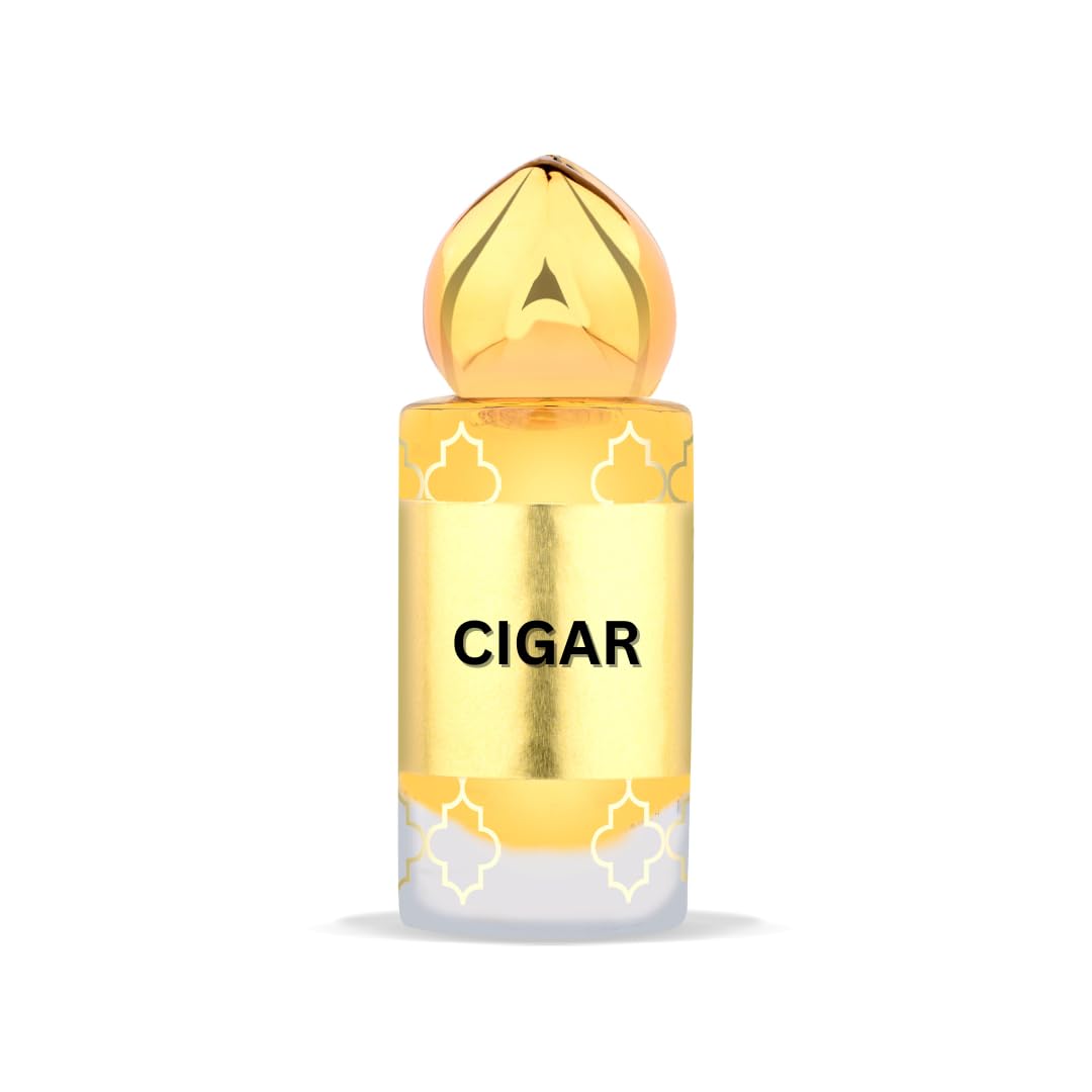 Premium 10ML Men's Traditional Cigar Fragrance Oil - Long Lasting Floral Attar Perfume (0.33 Fl Oz) | Free Shipping | Perfect for Daily Wear, Special Occasions & Gift Giving