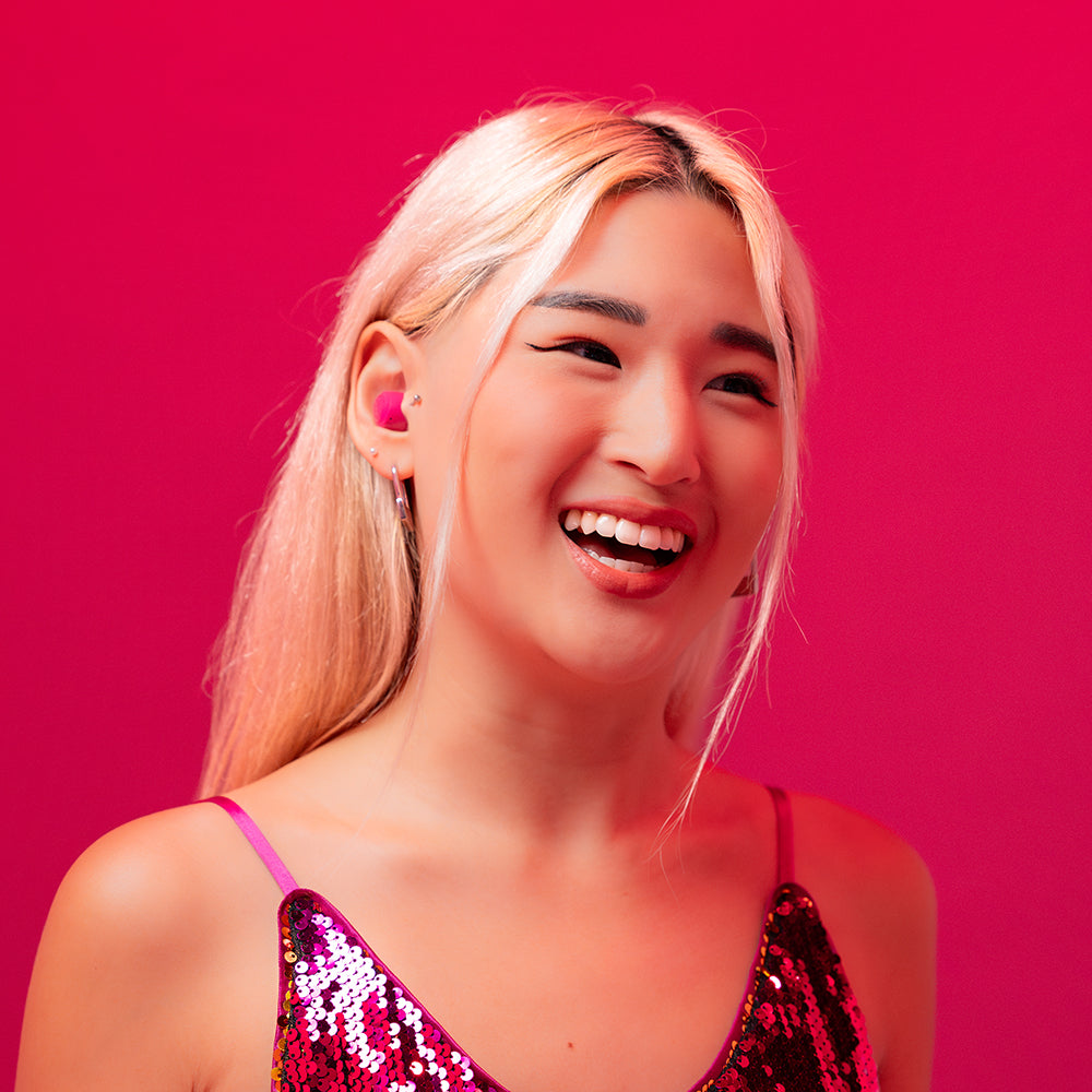 GO POP+ True Wireless Earbuds - Bluetooth 5.0, 24H Playtime, IPX5 Waterproof, HD Sound - Dark Pink | Perfect for Gym, Running, Workouts & Daily Commute