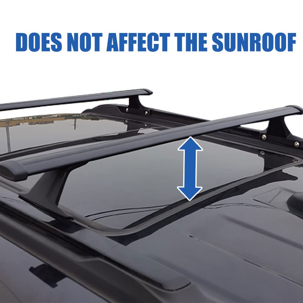 2021-2025 Chevy Chevrolet Trailblazer Cross Bar Roof Rack - Heavy Duty Aluminum Crossbar Fit for Trailblazer SUV - Perfect for Camping, Biking & Outdoor Adventures