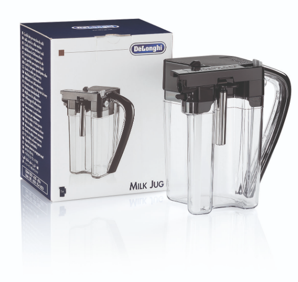 De'Longhi Magnifica Series Stainless Steel Milk Frother Jug - Perfect for Lattes, Cappuccinos & Hot Chocolate at Home