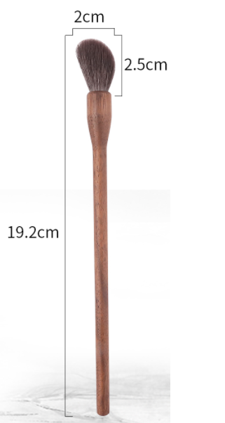 Premium Walnut Makeup Brush Set - Natural Wood Handle, Soft Vegan Bristles for Flawless Makeup Application - Perfect for Professional Artists & Home Beauty Routines