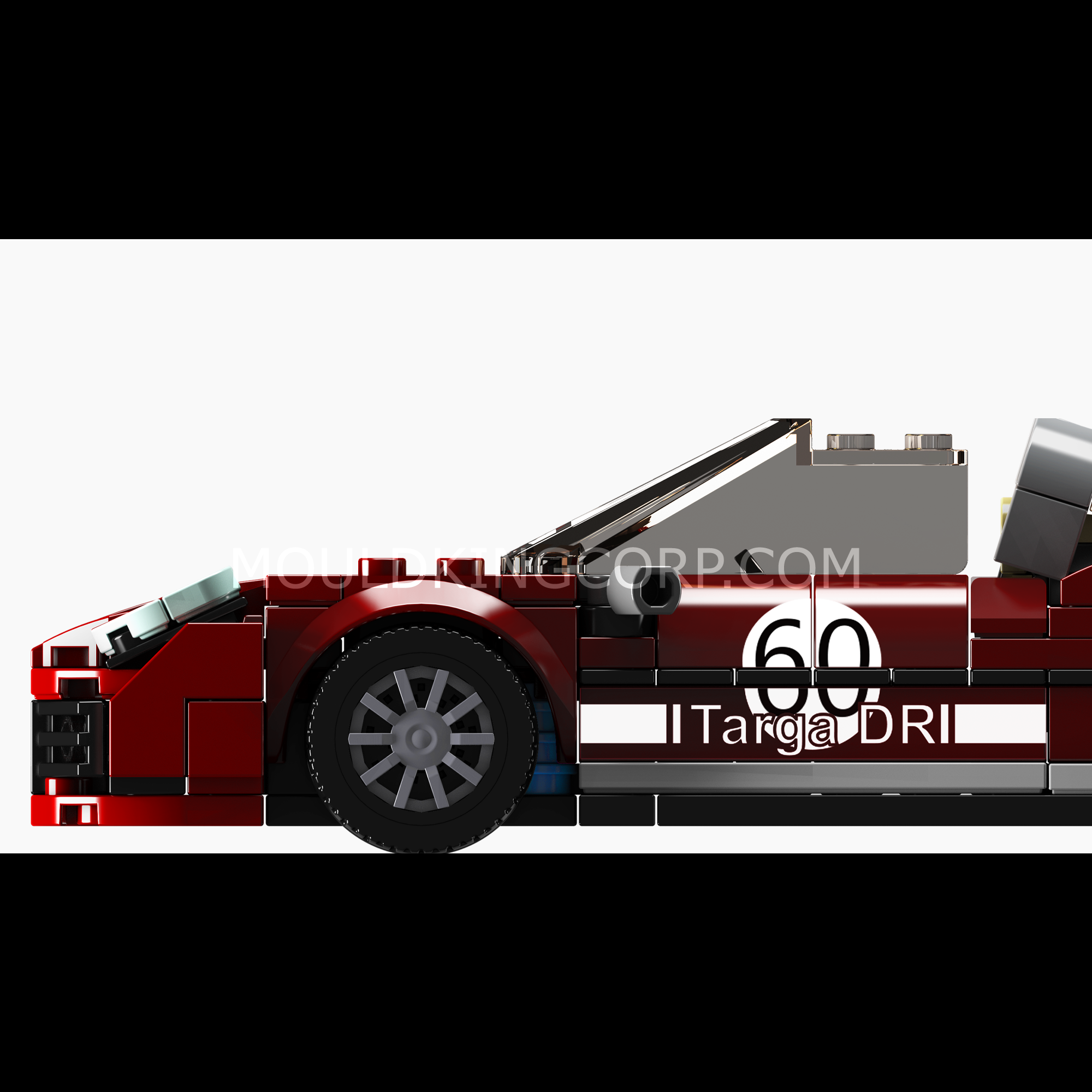 Mould King 27060 911 Targo Supercar Building Blocks Set - 262 PCS STEM Toy for Kids & Adults | Creative DIY Model Car Kit for Collectors, Birthday Gifts & Home Decoration