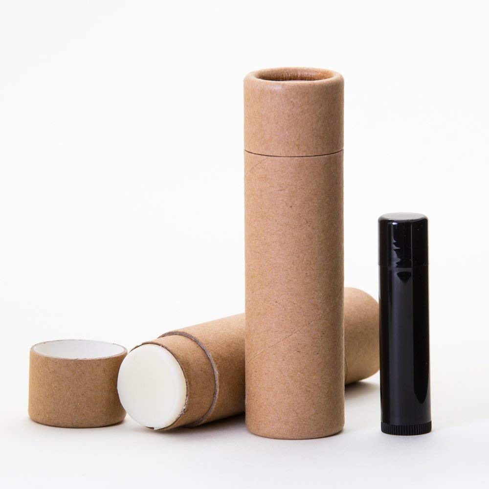 300 Pack 2 oz Kraft Paperboard Tubes for Lip Balm, Deodorant, Cosmetics & Lotion - Eco-Friendly Packaging for DIY, Travel & Small Business Use