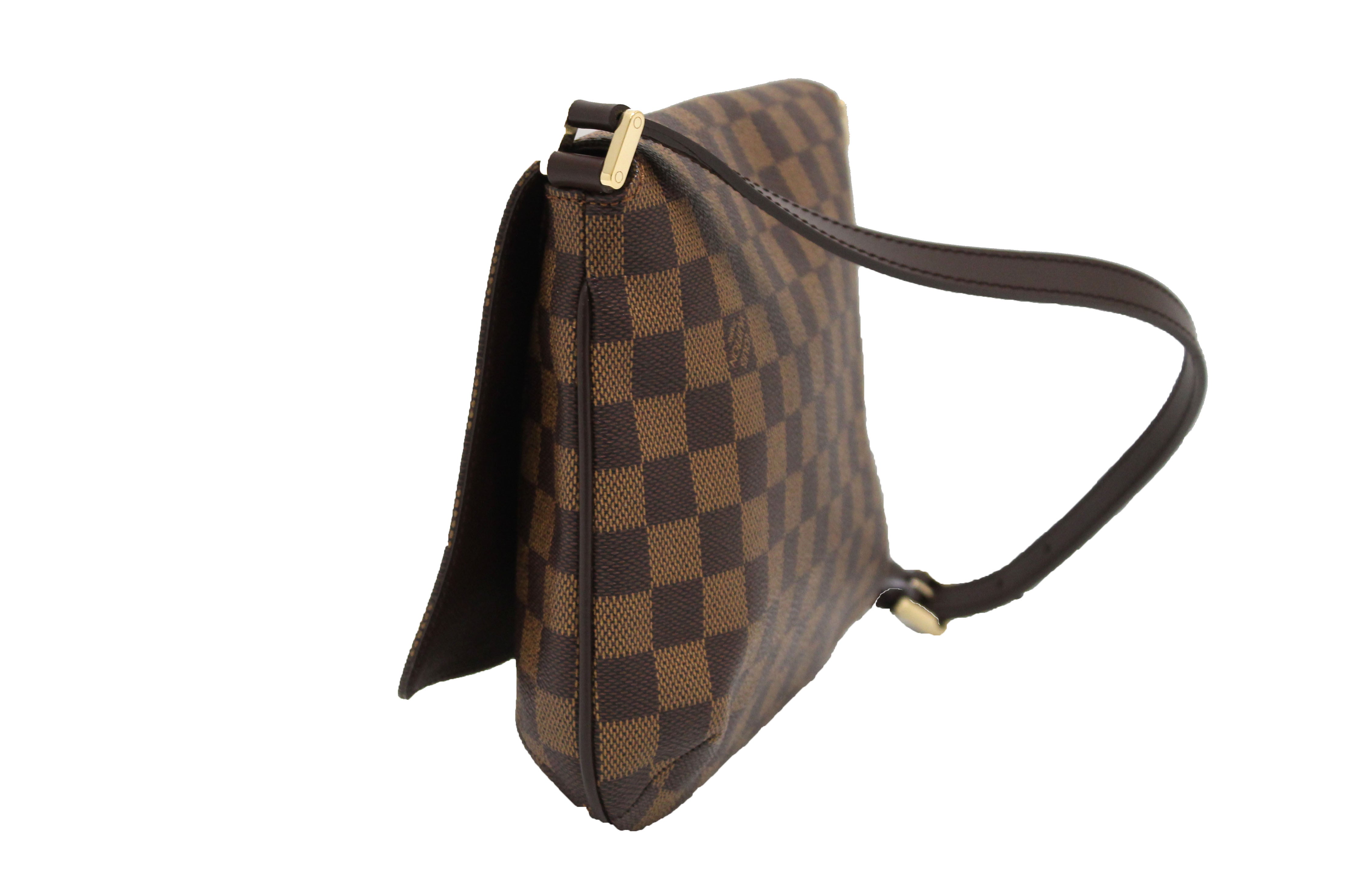 Authentic Louis Vuitton Damier Ebene Musette Tango Crossbody Shoulder Bag for Women | Luxury Designer Handbag for Work, Travel & Everyday Use