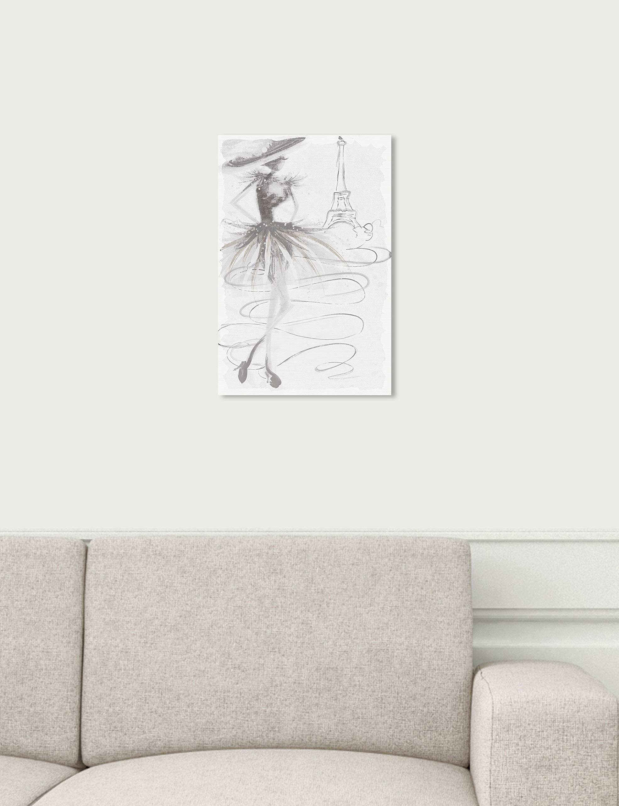 Grey Fashion Doll Wall Art Canvas Print by Oliver Gal Artist Co. – Stylish Home & Office Decor for Fashion Lovers