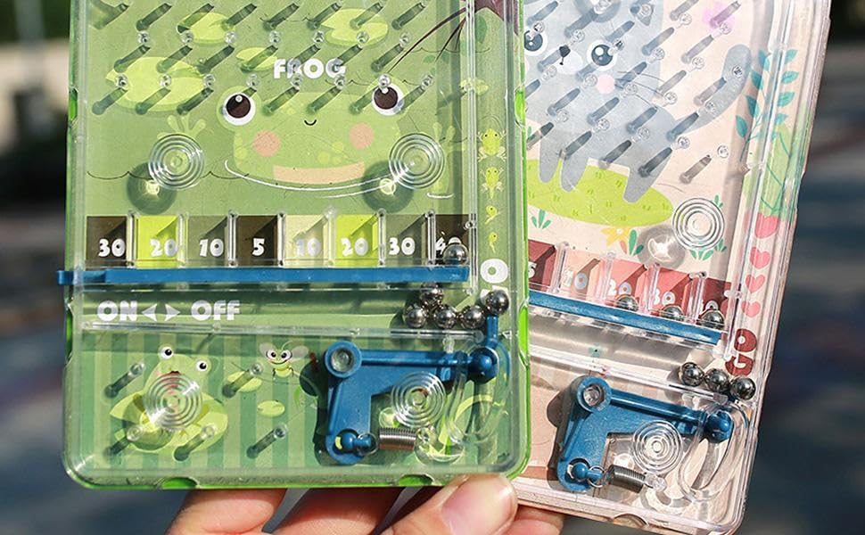 8-Piece Handheld Pinball Game Set - Classic Kids Arcade Toy for Parties & Travel