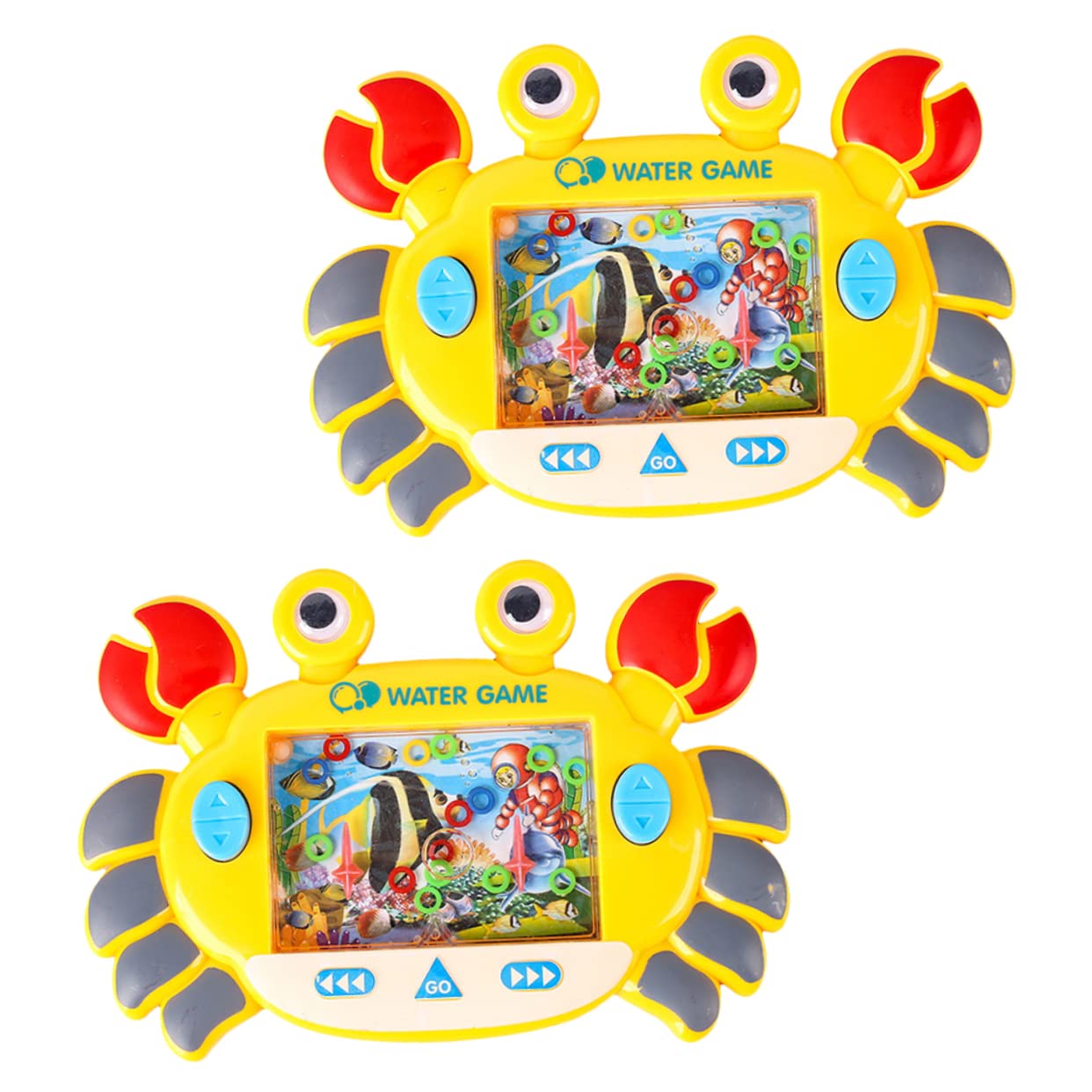 2-Pack Ferrule Water Ring Toss Game - Classic Outdoor Water Toys for Kids, Pool & Beach Games, Road Trip Essentials, Stress Relief Handheld Toy for Children & Adults - Perfect for Backyard Parties, Summer Fun and Family Gatherings