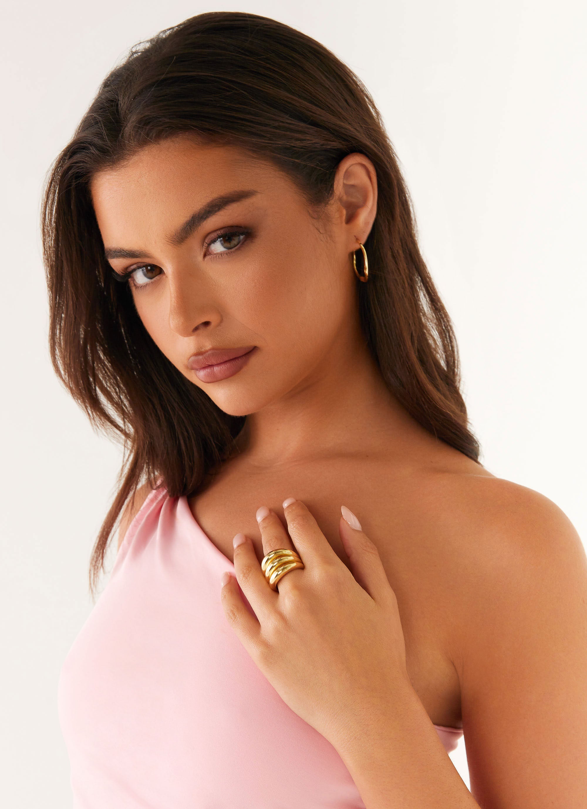 Ego Ring Gold - Elegant 14K Gold Plated Statement Ring for Women | Perfect for Parties, Weddings & Everyday Wear