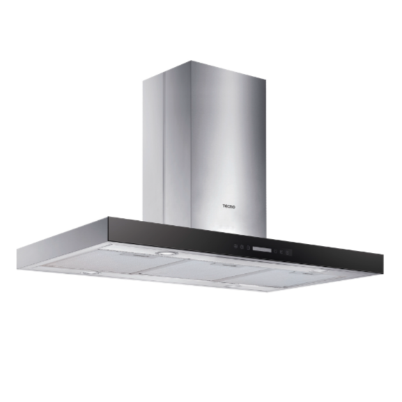 ISA9238 90CM Island Range Hood - Stainless Steel Kitchen Vent Hood with LED Lights - Perfect for Modern Open Kitchen Designs