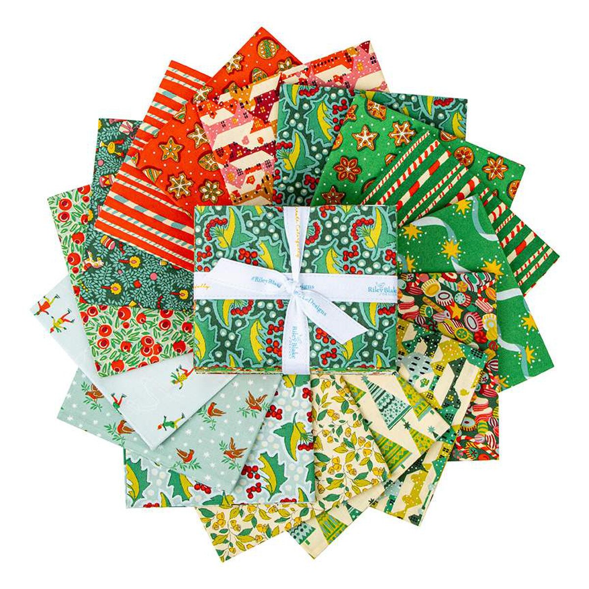 Liberty Fabric Festive Fair Fat Quarter Bundle - Premium Cotton Quilting Fabric for DIY Sewing, Patchwork & Craft Projects - Perfect for Quilts, Apparel, Home Decor & Gift Making