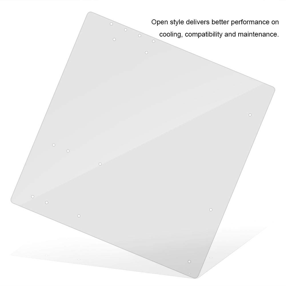 Socobeta Clear Acrylic Open Frame Computer Case - DIY M-ATX Motherboard Stand with Transparent Design for PC Builders | Perfect for Gaming Rigs, Workstations & Custom PC Setups