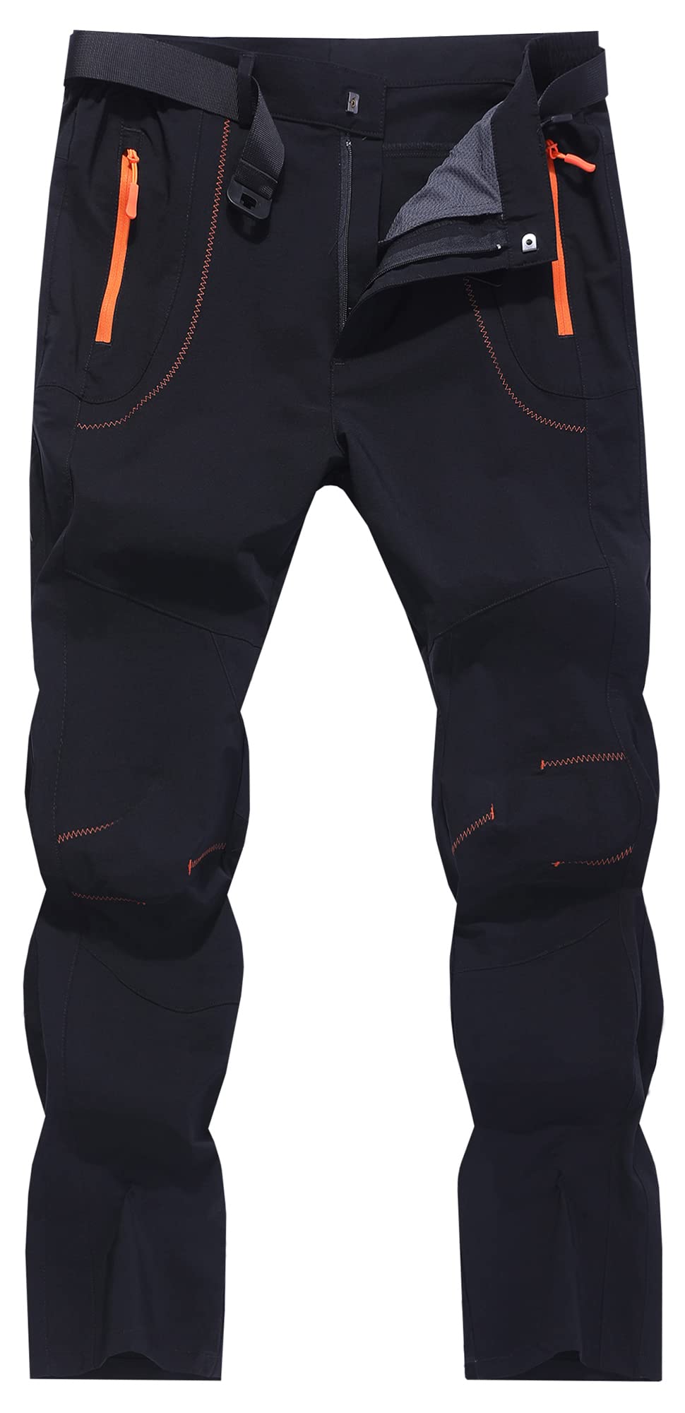 Men's Quick-Dry Hiking Cargo Pants - Water Resistant Lightweight Outdoor Work Pants with Breathable Fabric & Zipper Pockets - Perfect for Mountain Climbing, Camping and Outdoor Adventures