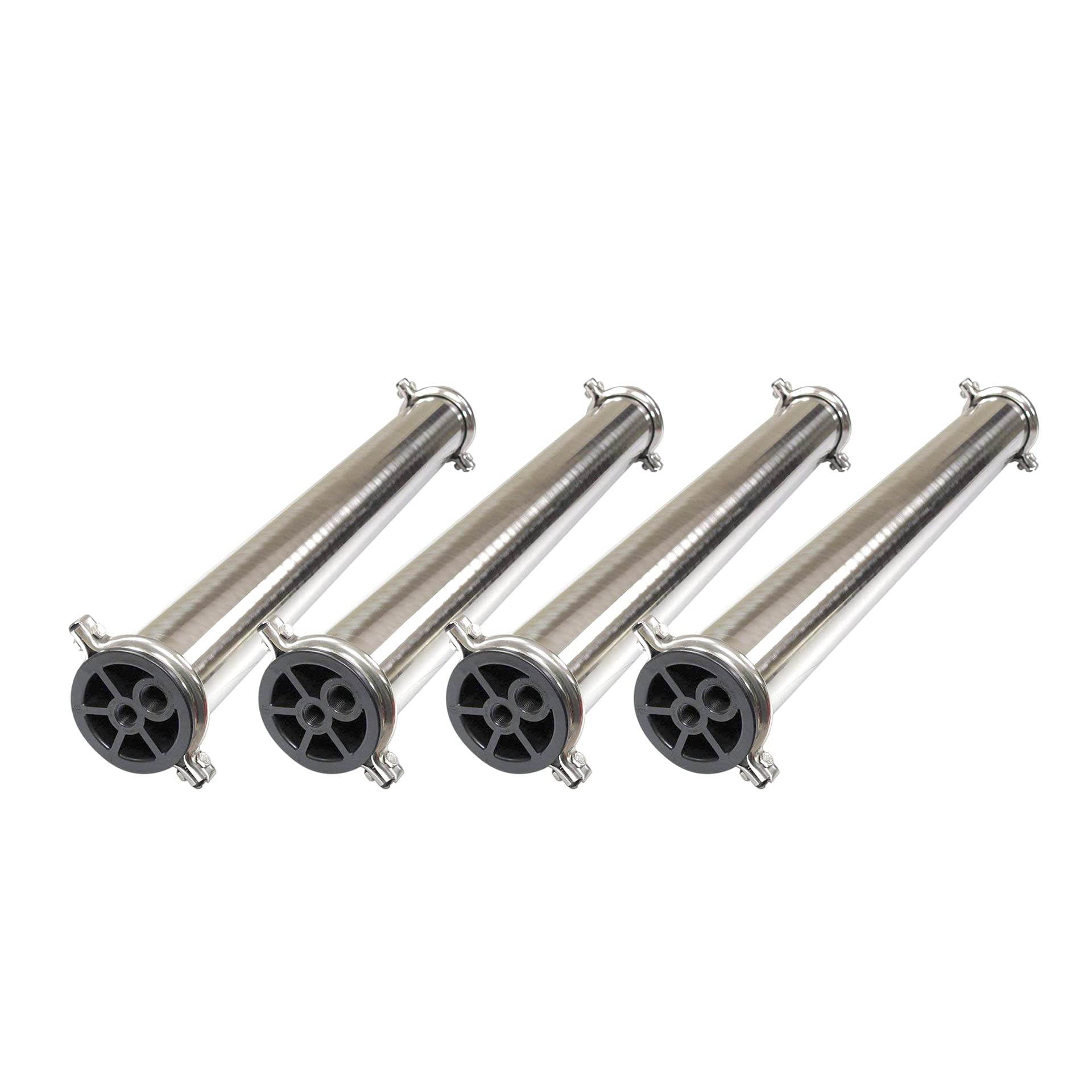 4 PACK 4040 Commercial Reverse Osmosis System | 304 Stainless Steel Pressure Vessel | 4