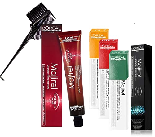 L'Oreal Paris Majirel Permanent Cream Hair Color - 9.1 Original Colors with 3-in-1 Comb Brush for Smooth Application | Long-Lasting Hair Dye for Salon-Quality Results at Home | Perfect for DIY Hair Coloring & Touch-Ups