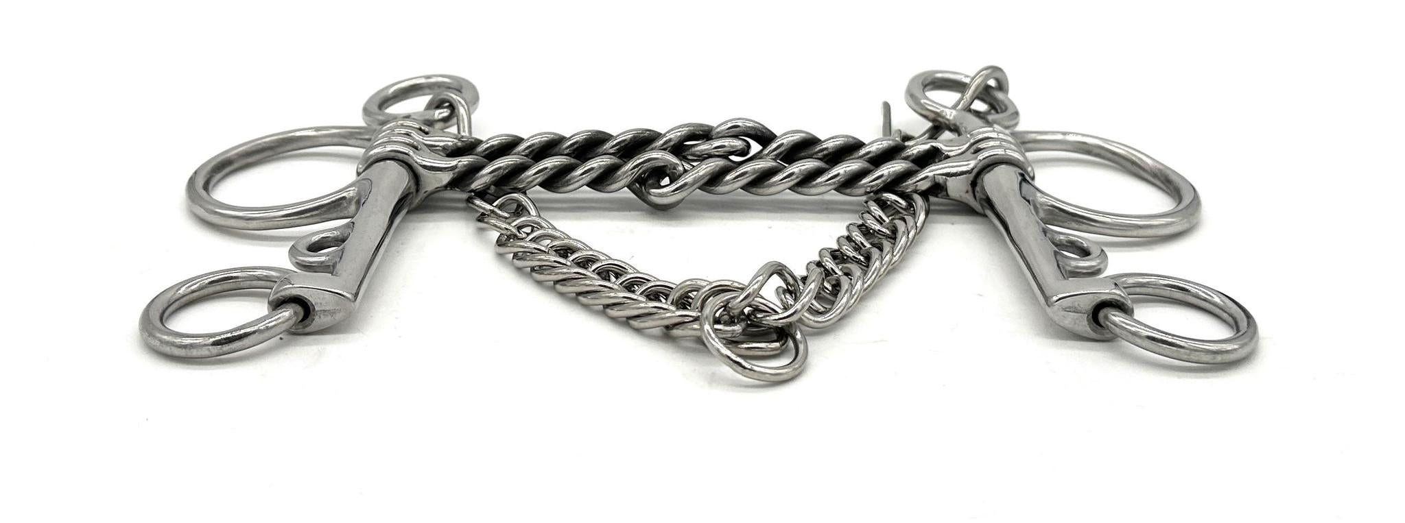 Jake Adams Double Twisted Wire Pelham Bit - English Horse Riding Bit for Dressage & Jumping - Perfect for Training & Show Horses