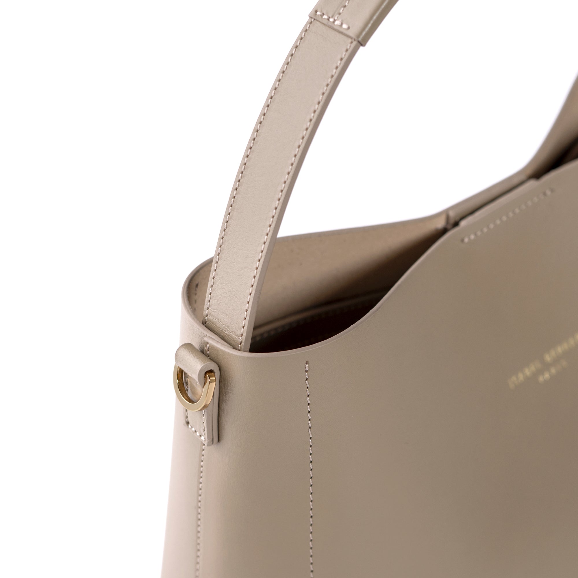 Montmartre Béatrice Taupe Vegetable Tanned Leather Handbag for Women - Stylish Vegan Leather Purse for Work, Travel & Everyday Use