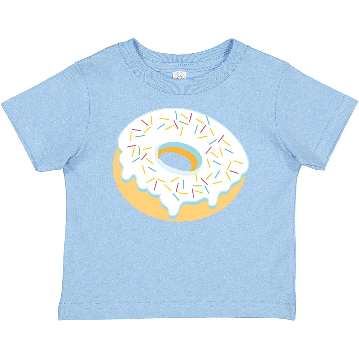 Inktastic White Donut with Sprinkles Baby T-Shirt - Cute Graphic Tee for Boys & Girls - Soft Cotton Toddler Shirt - Perfect for Birthday Parties, Photo Shoots & Casual Wear