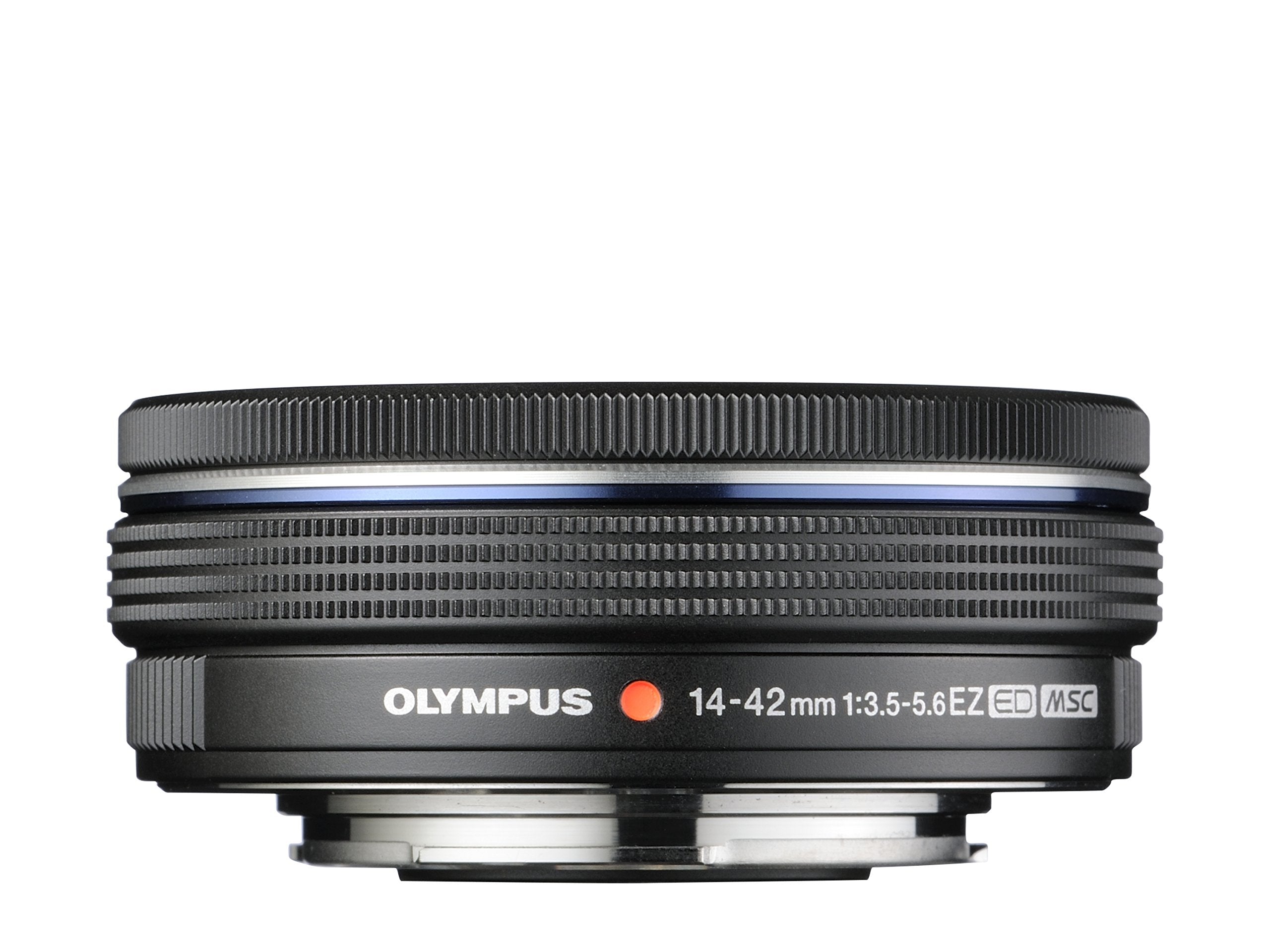 Olympus M.Zuiko Digital ED 14-42mm f/3.5-5.6 EZ Pancake Lens for Micro Four Thirds Cameras - Black | Compact Zoom Lens for Travel, Vlogging & Everyday Photography