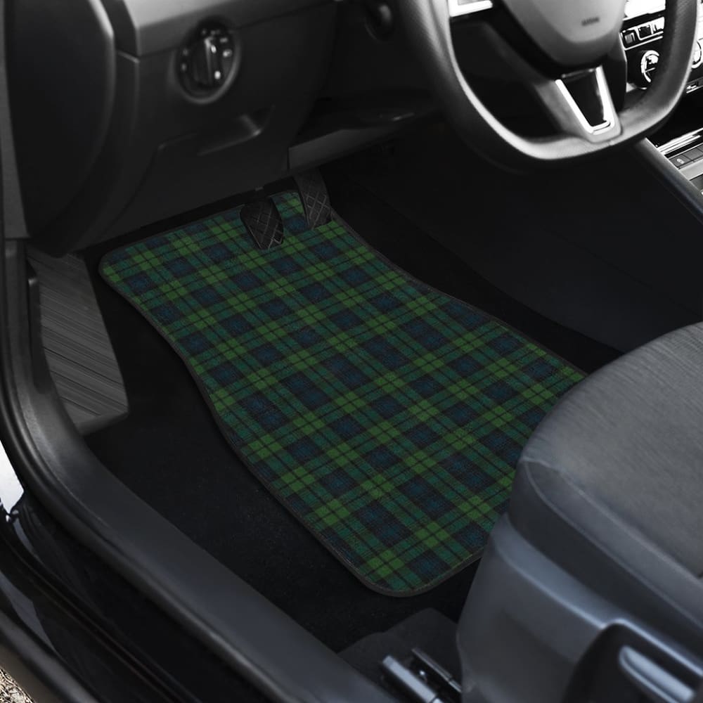 Premium Black Watch Plaid Tartan Car Floor Mats - All-Weather Protection & Custom Fit for Cars, Trucks & SUVs - Perfect for Road Trips, Daily Commutes & Outdoor Adventures