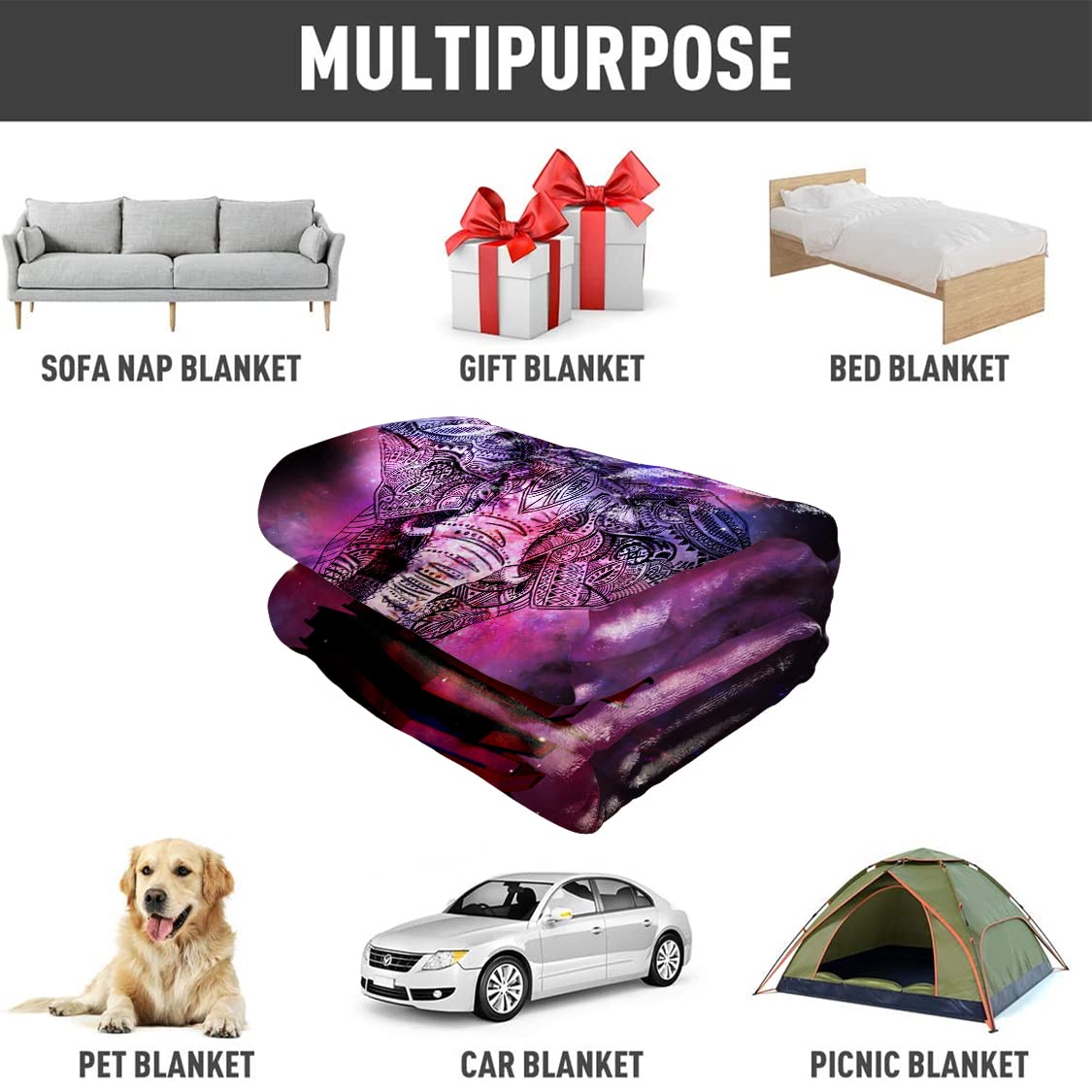Soft Fleece Throw Blanket 50