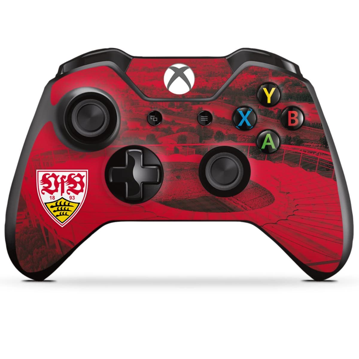 Microsoft Xbox One Controller Skin - Officially Licensed VfB Stuttgart Stadium Design | Protective Film Sticker for Gaming & Collectibles