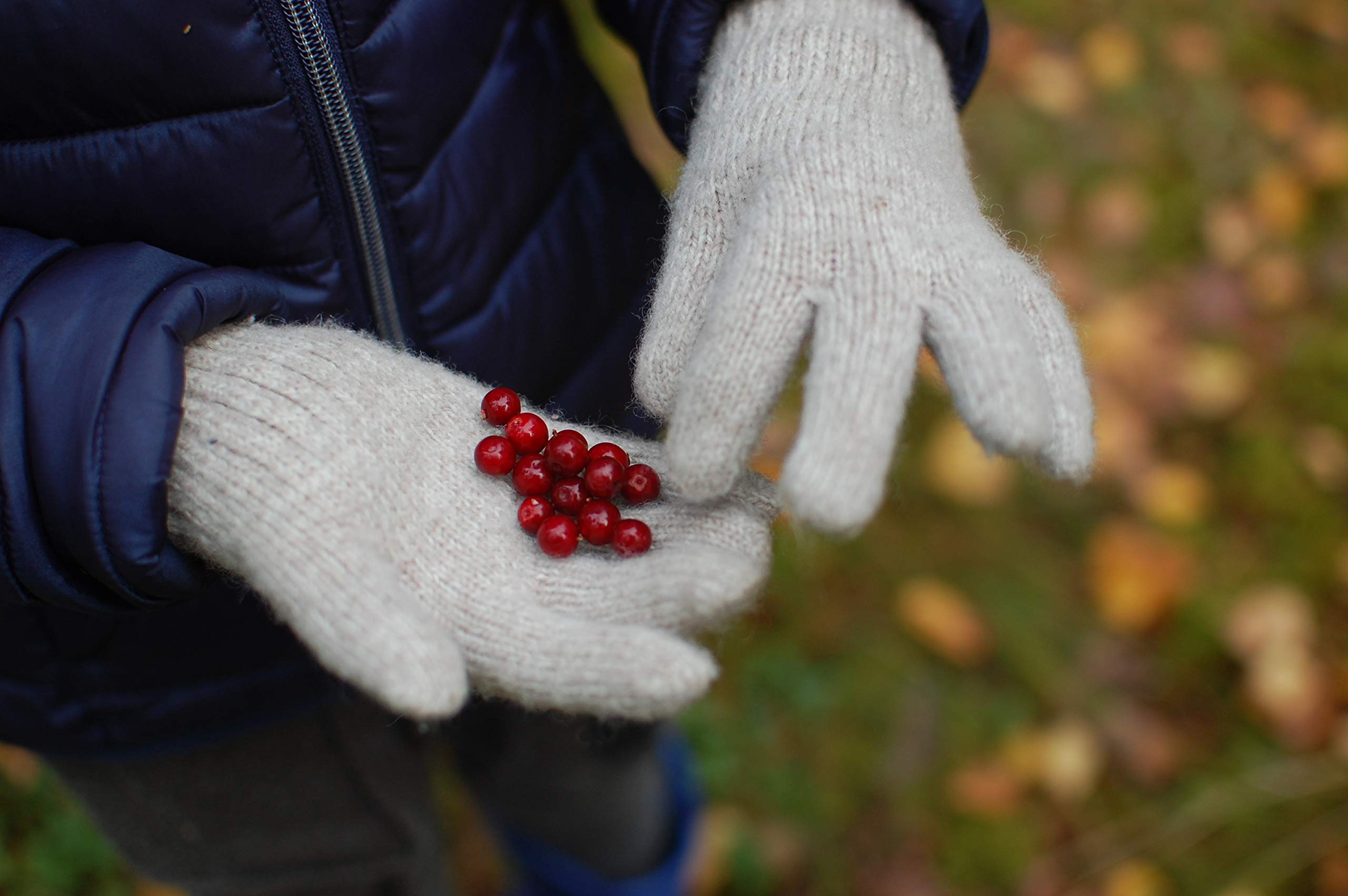 100% Merino Wool Fingerless Gloves for Kids - Warm Knitted Mittens for Boys & Girls - Perfect for Winter Play, Outdoor Activities & School