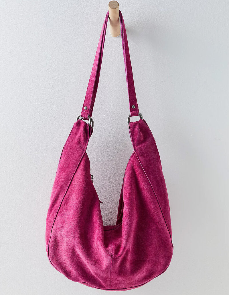 Free People Roma Suede Tote Bag - Stylish & Spacious Leather Handbag for Women | Perfect for Work, Travel & Everyday Use