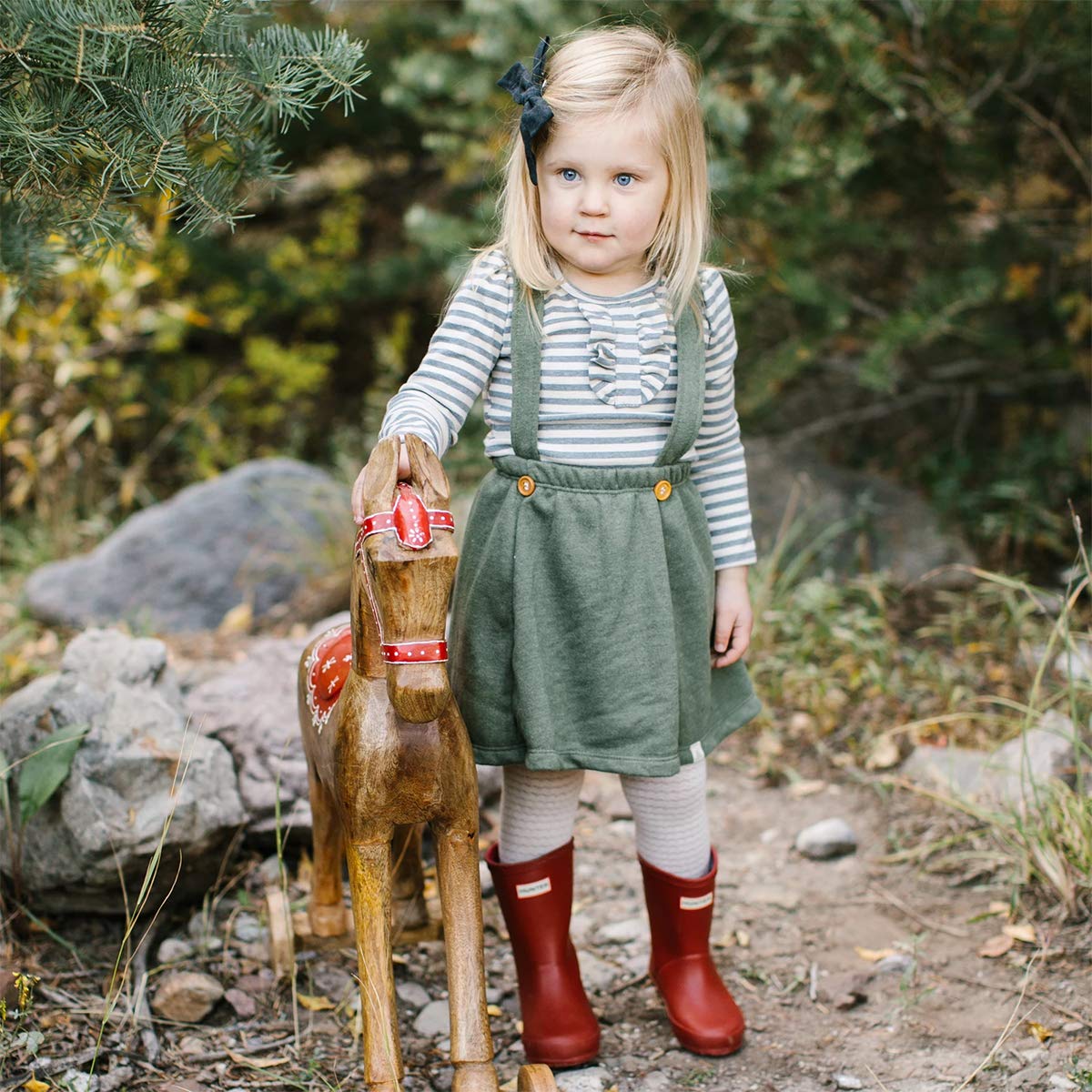 HEZIOWYUN Toddler Baby Girl Velvet Suspender Skirt Outfit - Soft Ruffle Strap Dress & Overall Set for Photoshoot, Birthday Party, Holiday Outfits