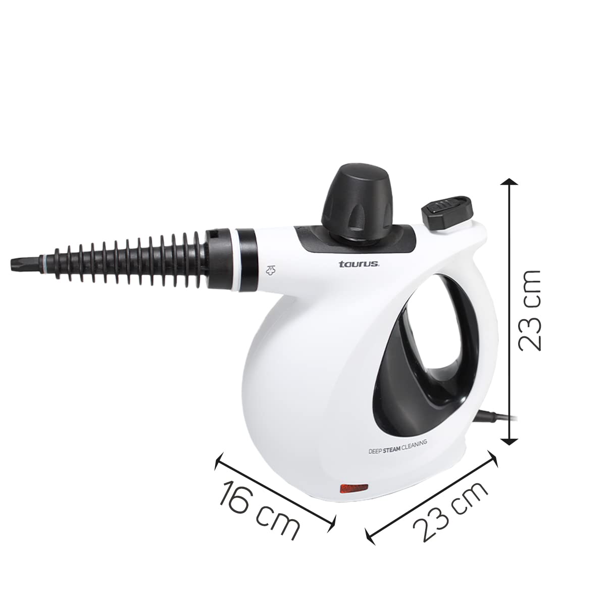 CLEAN JELLYFISH Handheld Steam Cleaner - 1150W High Pressure Steamer with 9 Accessories & 3 Bars for Sanitizing, Disinfecting, Deodorizing - Perfect for Clothes, Upholstery, Floors, and Home Deep Cleaning
